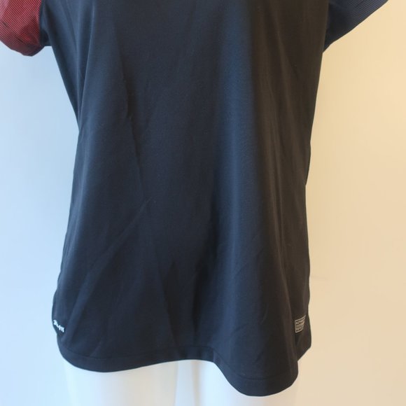 Womens Nike Dri-Fit Black Red Blue 2016 USA Soccer Rio V-Neck Activewear Top XL* - Picture 5 of 8